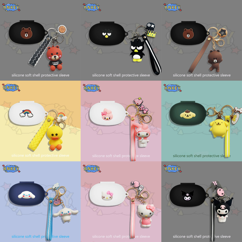 Case For Anker Soundcore V30i / Life NOTE E P2mini / Space A40 Sport X10 Earphone Silicone Case Blac