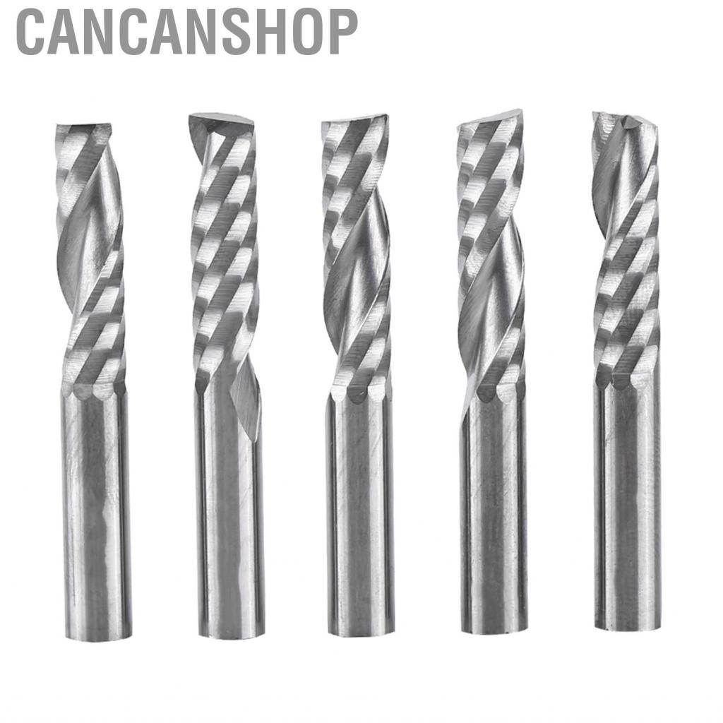Cancanshop 5PCS CNC Bit High Hardness End Mill MDF For Cutting PVC