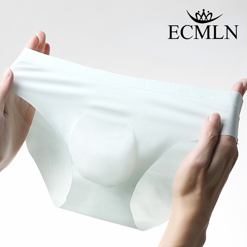 กางเกงชั้นใน ผ้าเรยอน แบบบางพิเศษ ระบายอากาศได้ดี แบบแห้งเร็ว ไร้รอยต่อ แฟชั่นฤดูร้อน สําหรับผู้ชาย 3D