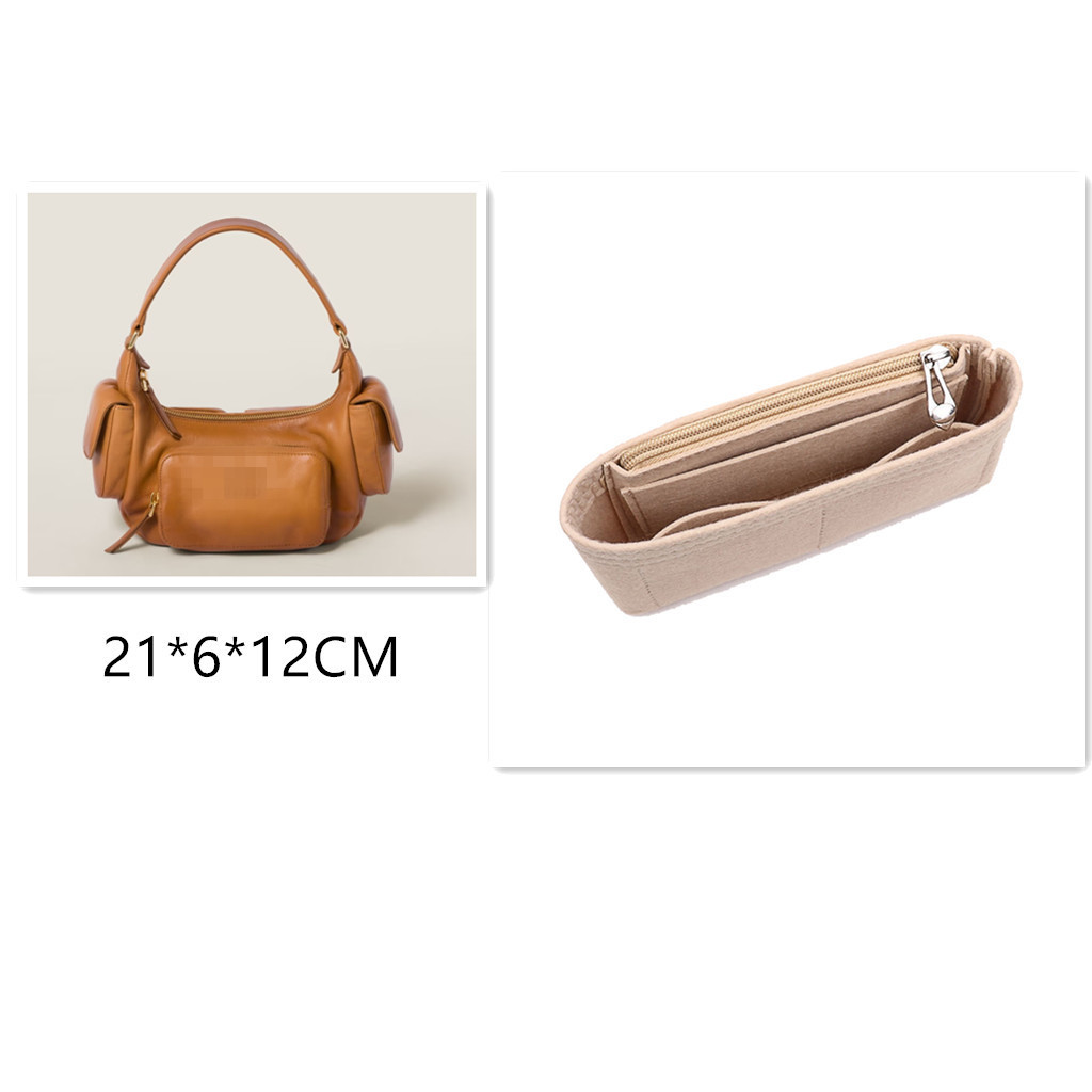 Miumiu กระเป๋าหนังใส่ผ้าอ้อม อุปกรณ์เสริม สําหรับจัดระเบียบกระเป๋าด้านใน -MD002