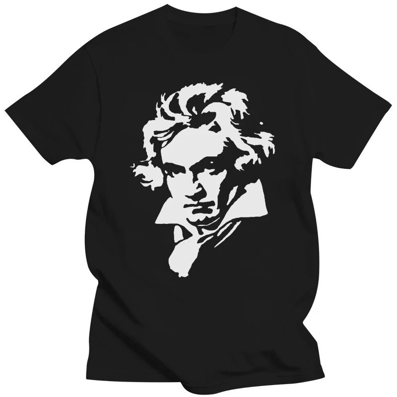 เสื้อยืด พิมพ์ลาย Beethoven Ludwig Van Beethoven สไตล์คลาสสิก สําหรับผู้ชาย