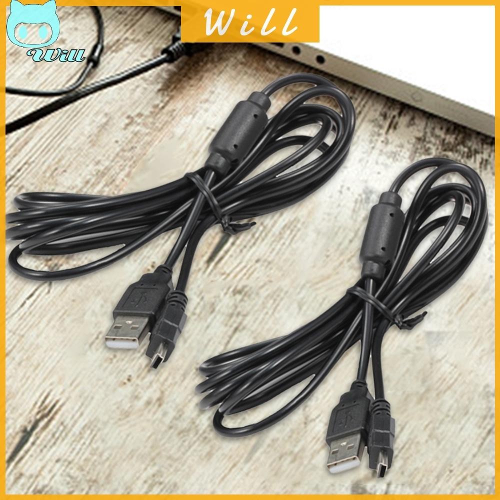 ✿สายชาร์จ USB สําหรับจอยเกมไร้สาย PS3 PS3 พร้อมแหวน