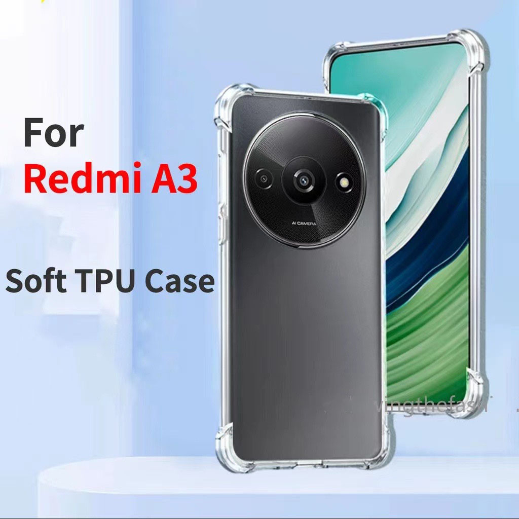 เคสใส ไม่เหลือง Redmi A3 กันกระแทก ใช้ สำหรับ Redmi 13C เสี่ยวมี่ เรดมี่A3 พร้อมส่ง งานดี 14C A2Plus 12C note13