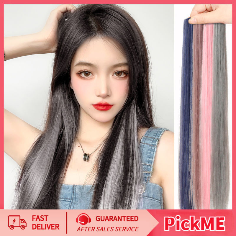 มีให้เลือกหลายสี ช่อไฮไลท์​สีทู​โทน​ ช่อผมไฮไลท์เกิร์ลกรุ๊ปเกาหลี ผมไฮไลท์ ผมวิกผม แบบกิ๊บติดผมสามารถทำได้หลากหลายแนว