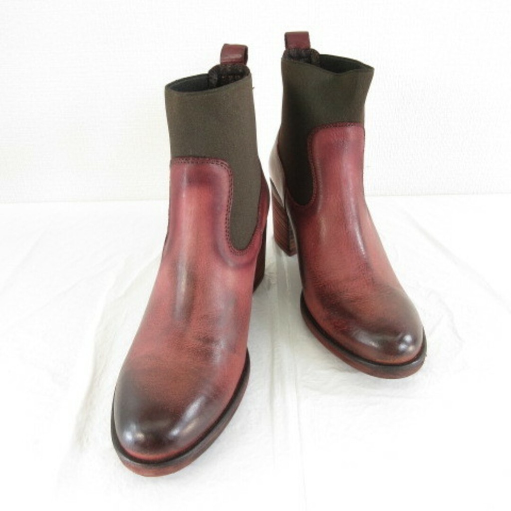 Sava Sava Cava Cava Short Boots Side Gore Dip Dyed Direct from Japan Secondhand