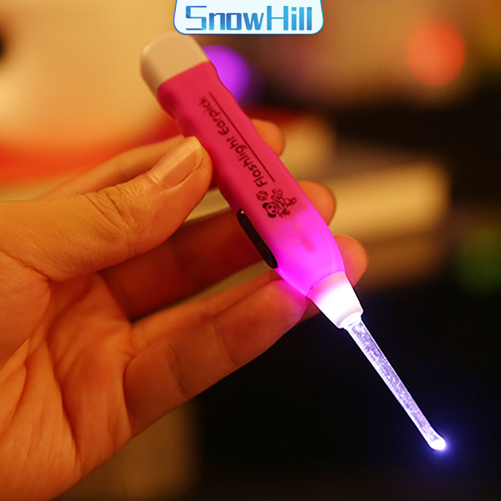 S.H ไม้แคะหู พร้อมไฟLED ราคาถูก จัดส่งคละสี Luminous Ear Pick