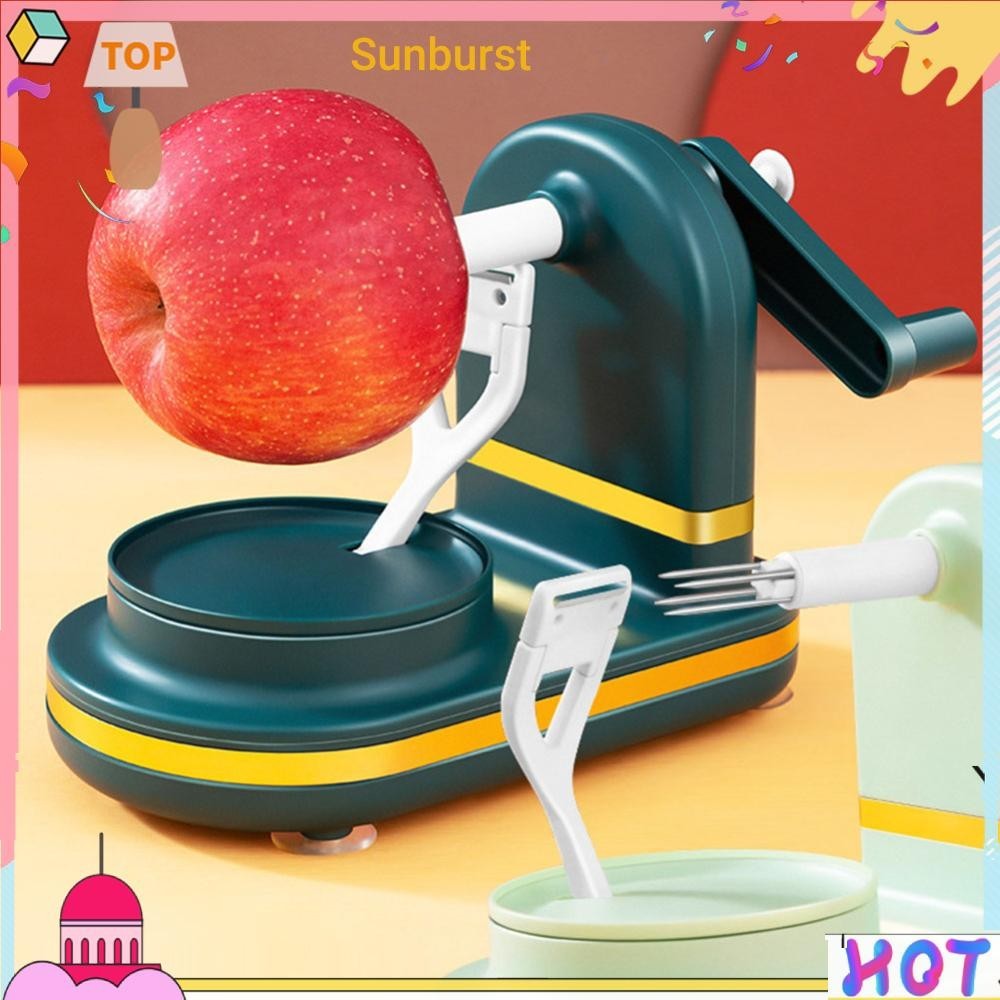 เครื่องปอกเปลือกพลาสติก พร้อมใบมีดสเตนเลส ปลอดภัย สําหรับห้องครัว [Sunburst11.th]