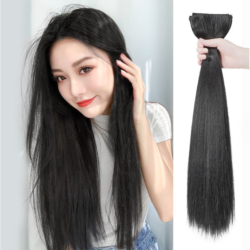 แฮร์พีช เสริมผมหนา เพิ่มวอลลุ่ม ยาว40/50/60cm ไหมนิ่ม ดูเป็นธรรมชาติ - รูปที่ 7