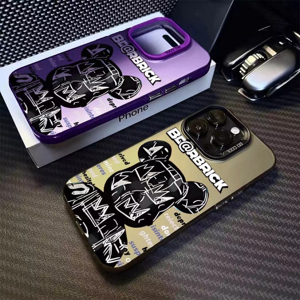 เคสโทรศัพท์มือถือ ซิลิโคนแข็ง กันกระแทก ลายหมี Rampage น่ารัก สําหรับ IPhone SE2020 11 12 13 14 15 Pro MAX 11 13 7 8 X XR XS MAX 15 12 14