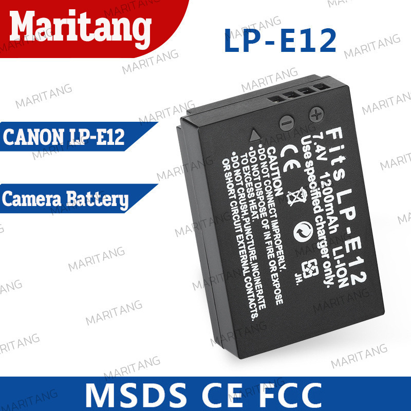 แบตเตอรี่กล้อง CANON LPE12 สำหรับกล้อง รุ่น EOS M10 / EOS M50 / EOS M100 / EOS M200 / EOS 100D / EOS M / EOS M2