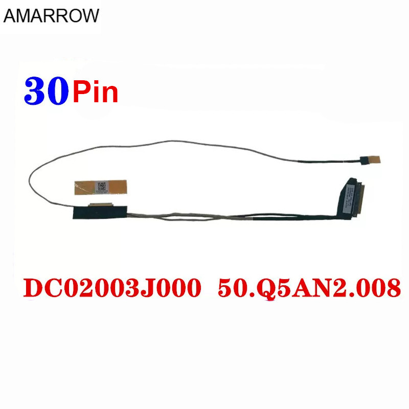 สายหน้าจอ LCD/LVD แล็ปท็อปสําหรับ Acer Nitro AN515-43 AN515-54 AN515-55 N18C3 DC02003J000 50.Q5AN2.0