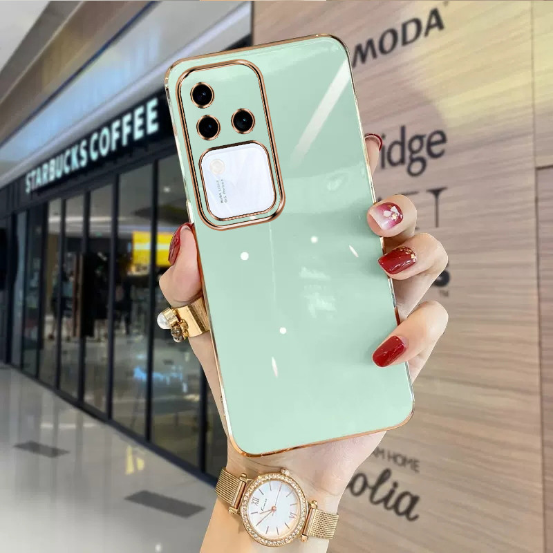 เคส Vivo V30 5G V30 Pro 5G V29 5G V29E V27 5G V27E V25 5G V25E เคสโทรศัพท์มือถือแบบนิ่ม ลาย เรียบง่าย สําหรับ ZB - รูปที่ 4
