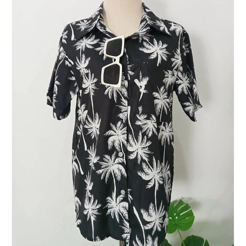 เสื้อเชิ้ตแขนสั้นลายดอกไม้ ผู้หญิง thumbnail 7