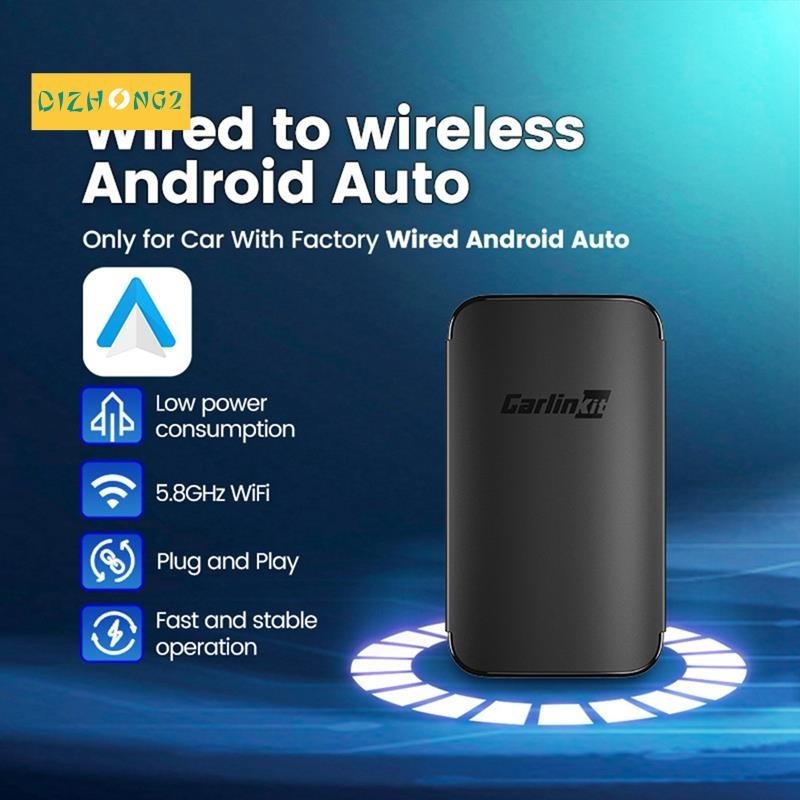 [dizhong2] Carlinkit A2A อะแดปเตอร์ไร้สาย เชื่อมต่อ WiFi BT สําหรับ Android Auto Cars