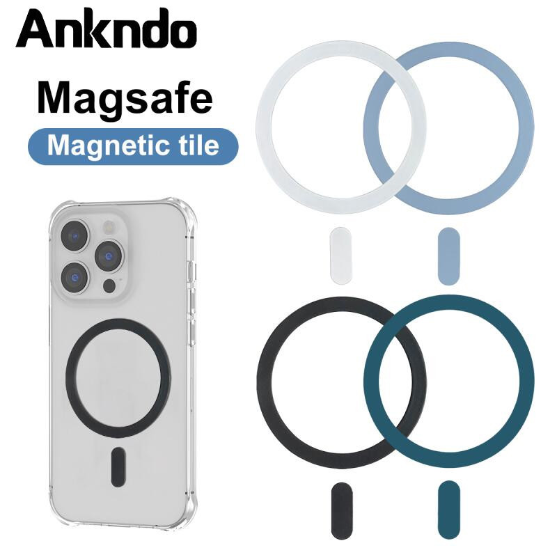 Magsafe แหวนแผ่นแม่เหล็ก / สติกเกอร์โลหะ สากล / สําหรับ Magsafe อุปกรณ์ชาร์จไร้สาย แหวนเหล็ก / แผ่นชาร์จไร้สาย สําหรับที่วางแม่เหล็กในรถยนต์
