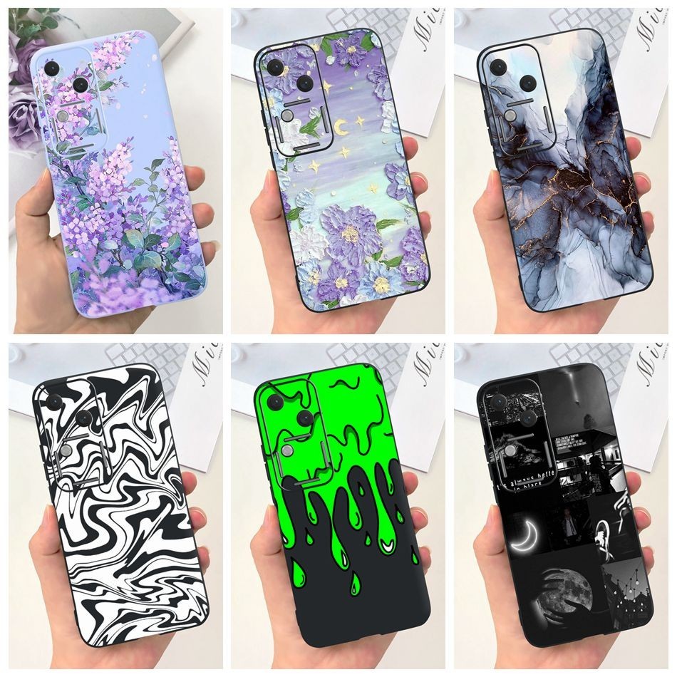 Vivo V30 5G เคส VivoV30 V 30 2024 แฟชั่น ดวงจันทร์ นม ระลอก ซิลิโคนนิ่ม ป้องกัน เคสโทรศัพท์