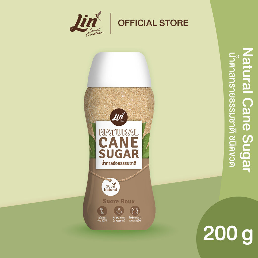 ลิน น้ำตาลทรายธรรมชาติ ชนิดขวด (Cane Natural Sugar)