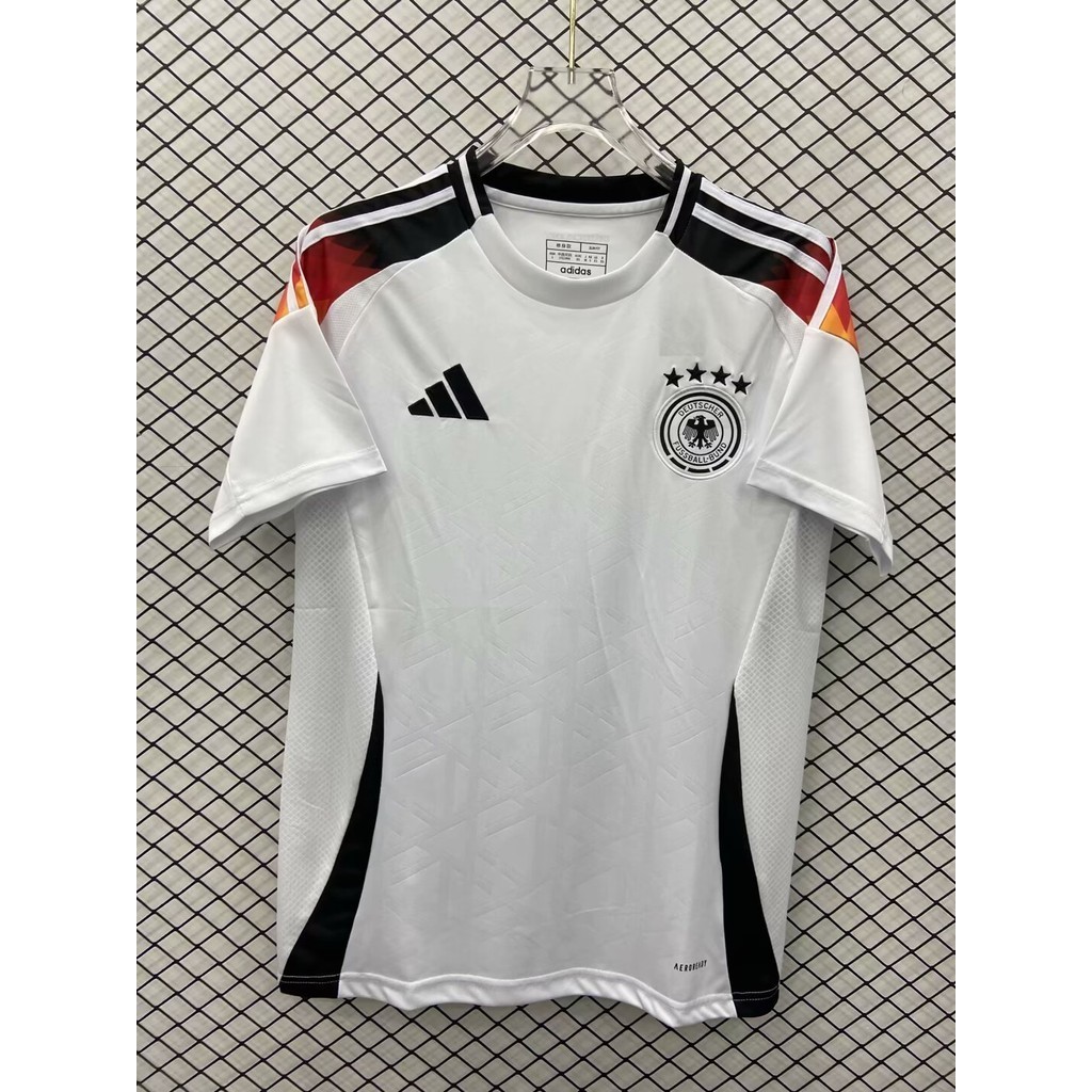 เสื้อกีฬาแขนสั้น ลายทีมชาติฟุตบอล Fan Edition Germany 2024 คุณภาพสูง สําหรับผู้ชาย ไซซ์ 24-25