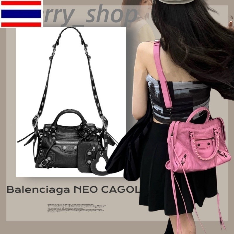 New 🍒บาเลนเซียก้า 100% Balenciaga NEO CAGOLE Plus Small Tote Bag🍒 สตรี กระเป๋าถือ กระเป๋าสะพายไหล่🍒 07JC
