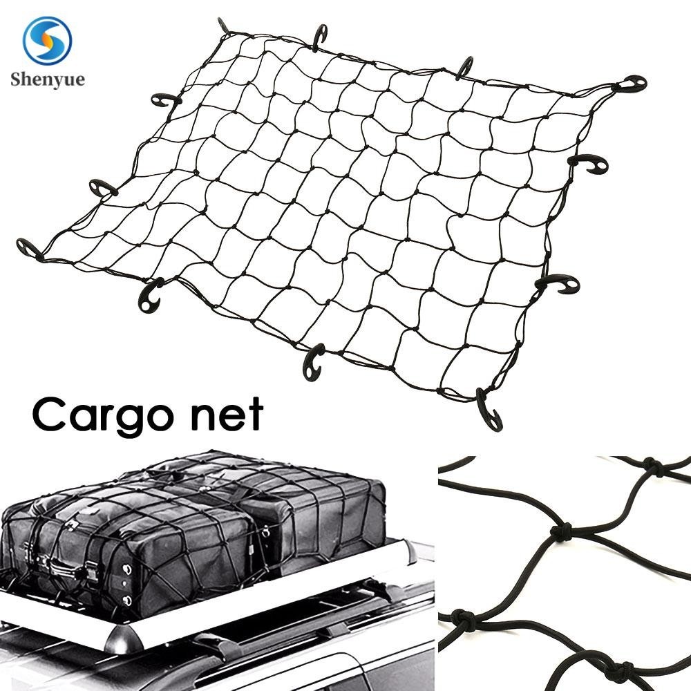 Bungee Net Truck Bed Cargo Net Heavy Duty Truck Bed Net Travel Rack Elasticity Roof กระเป๋าเดินทาง C