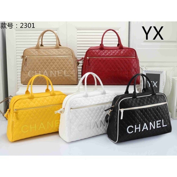 [พร้อมส่ง]กระเป๋าผู้หญิง คลาสสิค Chanel คาเวียร์ หนังแท้ กระเป๋าเดินทาง กระเป๋าถือขนาดใหญ่กลางแจ้ง