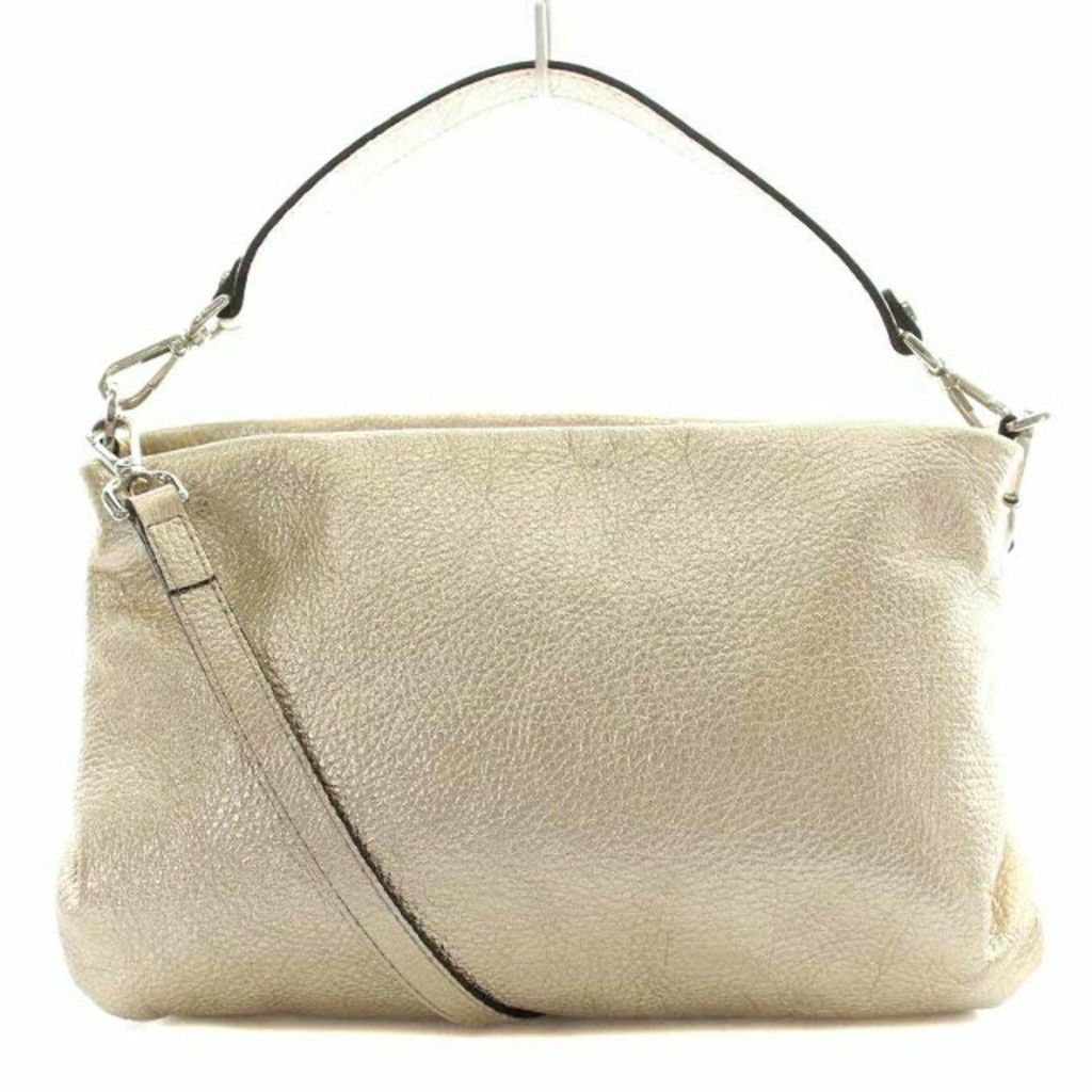 Aurora Prestige Handbag Shoulder Bag 2 Way Gold Color Direct from Japan Secondhand