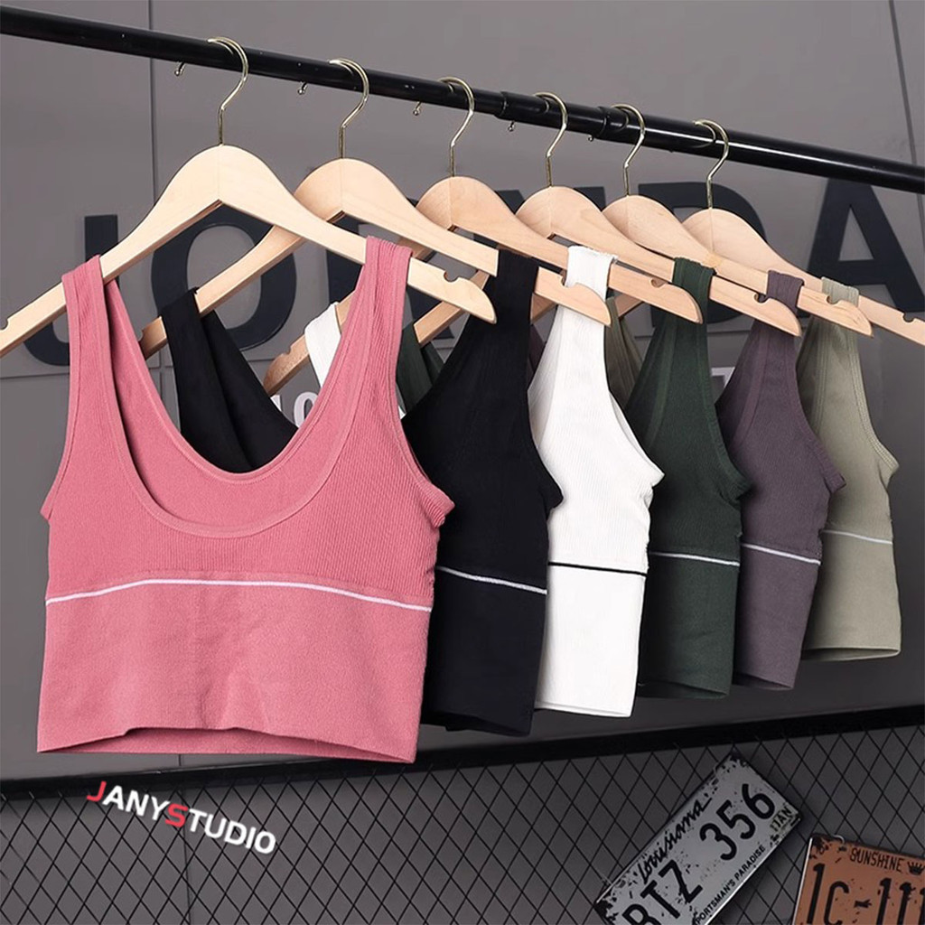 Sport Bra บราดันทรงไร้โครง ผ้านิ่มผ้ายืดหยุ่นดี สวมใส่สบายไม่อึดอัด