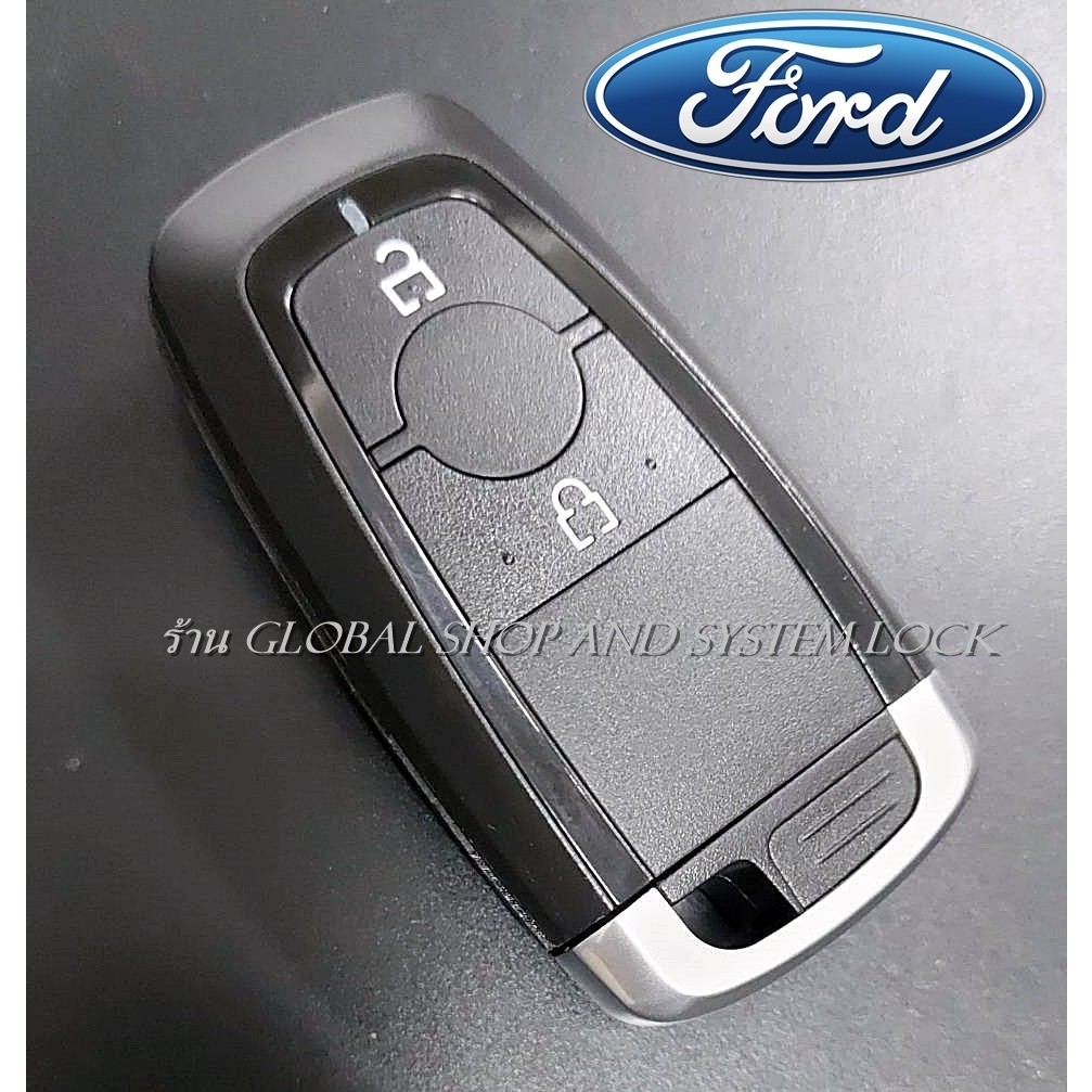 กรอบกุญแจรถ กรอบรีโมท Ford Ranger Everest แบบกรอบ smart key พร้อมดอกกุญแจ [ พร้อมส่ง ]