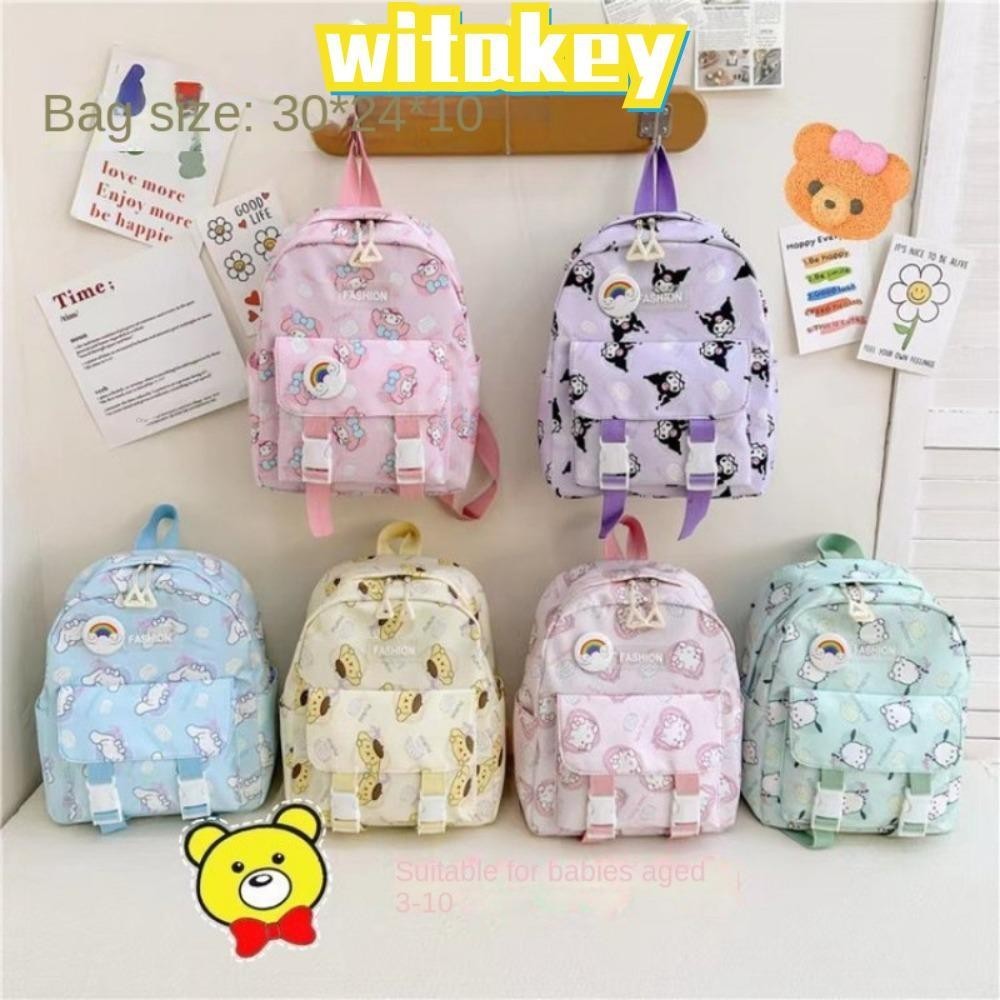 Witakey กระเป๋าเป้ สะพายหลัง กระเป๋านักเรียน ความจุสูง กระเป๋าสะพายไหล่ ลายการ์ตูน คุณภาพสูง สําหรับเด็ก