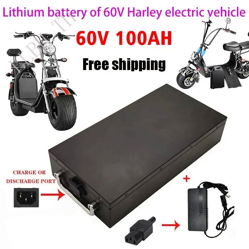 Bestselling 60V 20ah-100ah Electric Scooter for 250W~1500W Motorcycle/tricycle/bicycle Waterproof Li