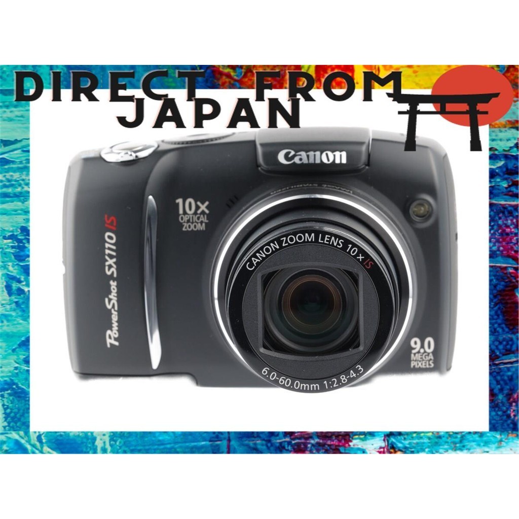 [มือสอง]《คุณภาพดี》Canon PowerShot SX110 IS 9 ล้านพิกเซล ออพติคอลซูม 10 เท่า (36 มม.ถึง 360 มม.) กะทัดรัด น้ำหนักเบา สแนป ท่องเที่ยว วันกีฬา การแสดงเดี่ยว กล้องดิจิตอล กล้องดิจิตอลคอมแพค กล้องดิจิตอลคอมแพค