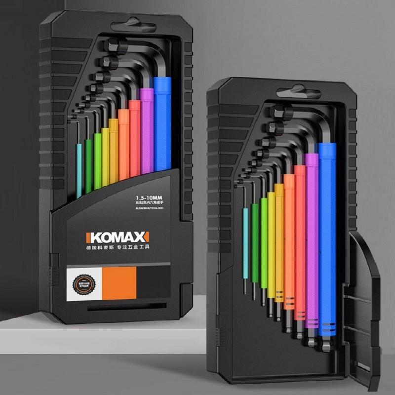 Komax เครื่องมือช่างสี Allen ประแจ Spanner เครื่องมือหกเหลี่ยมหัวบอลผสม Hex คีย์