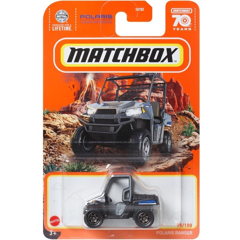 Matchbox MATCHBOX โมเดลรถยนต์ POLARIS Ranger Off-Road ของเล่นสําหรับเด็ก