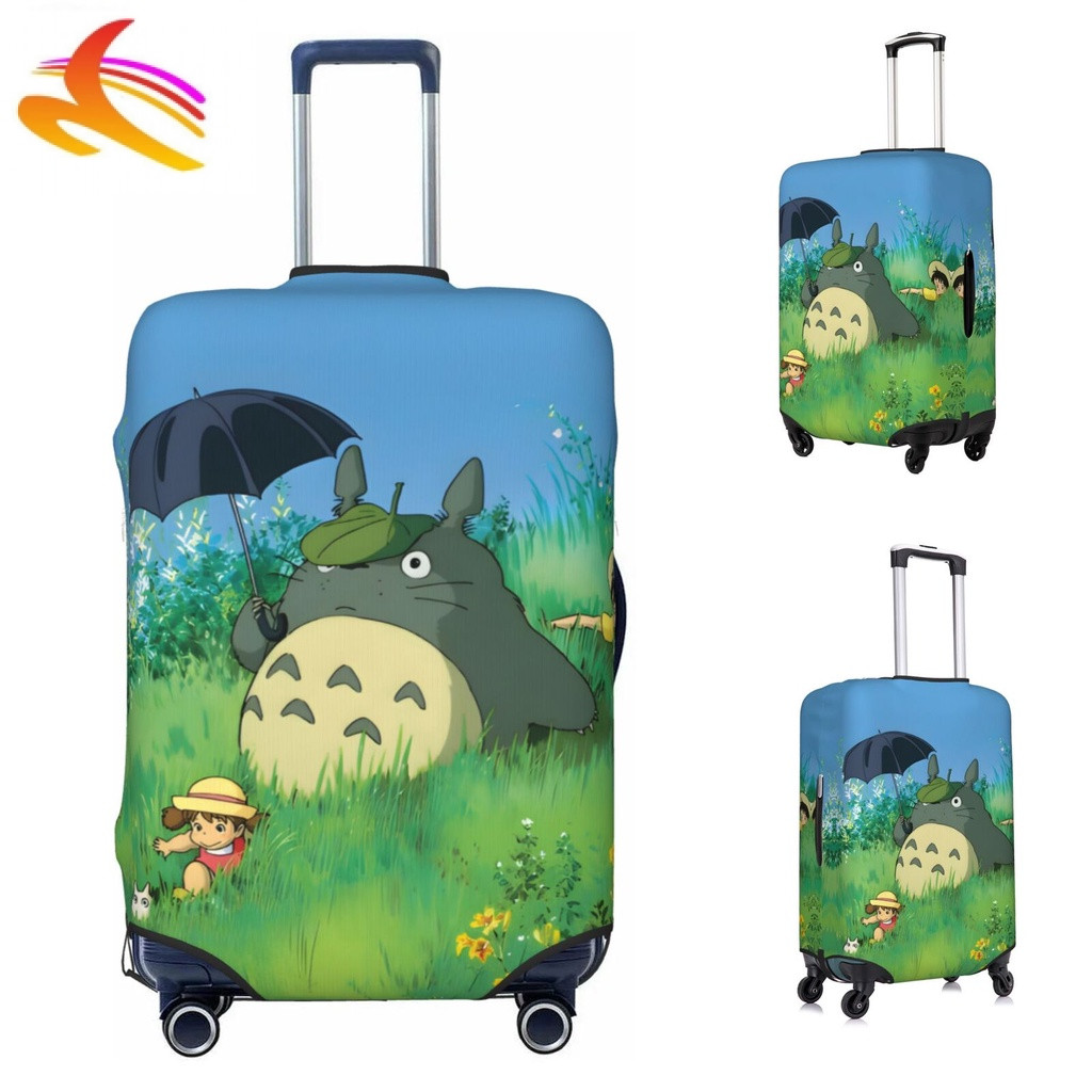 ผ้าคลุมกระเป๋าเดินทาง กันน้ํา กันฝุ่น ลายการ์ตูน Totoro ขนาด 18-24 นิ้ว