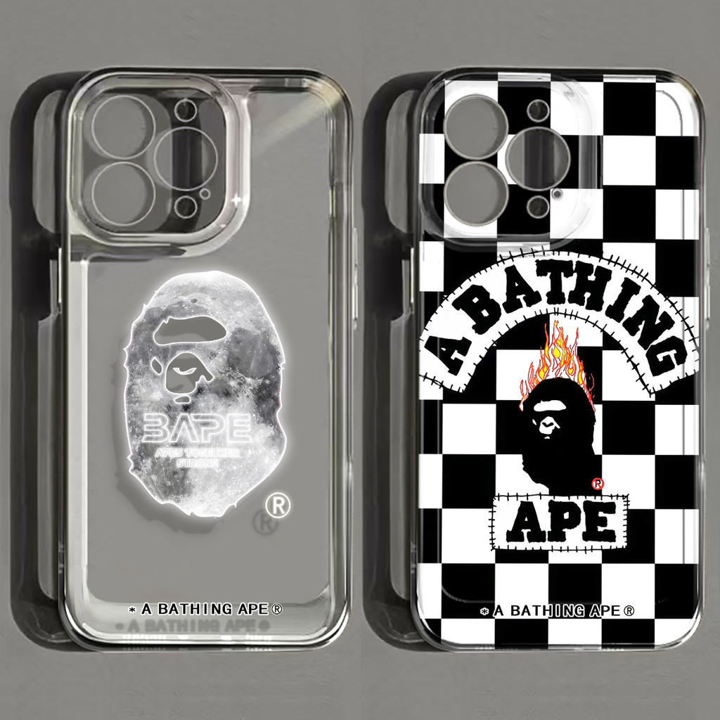 BAPE แฟชั่นและทนทานเคสโทรศัพท์สําหรับ OPPO Reno 8Z 7Z Realme C51 C53 C55 เคสโทรศัพท์ C11 C12 C15 C25