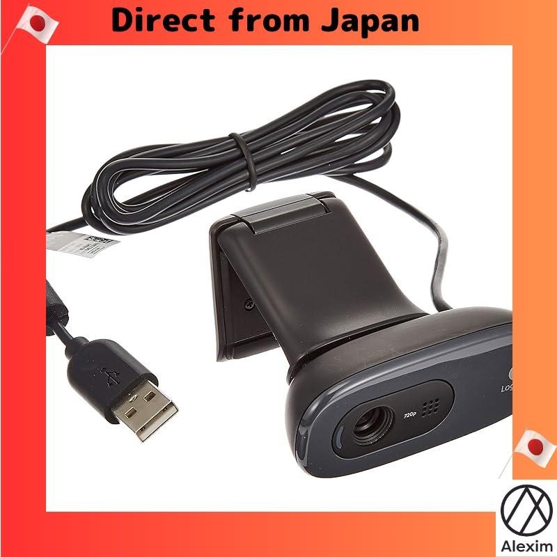 [ส่งตรงจากญี่ปุ่น] Logitech กล้องเว็บแคม C270 Black Hd 720P ขนาดเล็ก เรียบง่าย รับประกันจากผู้ผลิต 2 ปี

