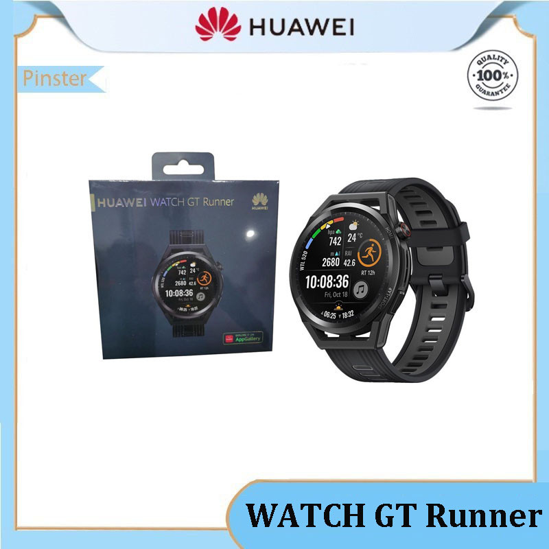 Huawei WATCH GT Runner 46 มม. GPS Smartwatch (สีดํา) - Dual-Band Five-System GNSS