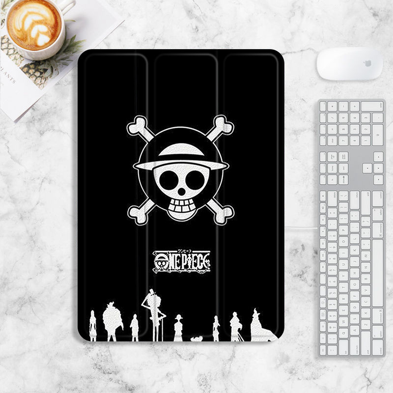 เคส ลายวันพีช พร้อมช่องใส่ปากกา สําหรับ iPad 10.2 gen 7 8