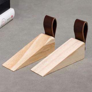 ที่กั้นประตู ที่ขัดประตู​ door stopper แผ่นยึดประตูด้านหลัง กันประตูปิดทำจากไม้จริง