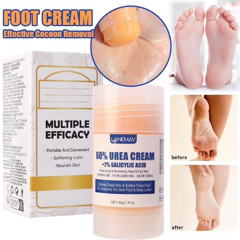 40g Ultra-hydrating 60% Urea Foot Cream - Foot Cream - Foot Care Moisturizing Cream - Nourishing Han