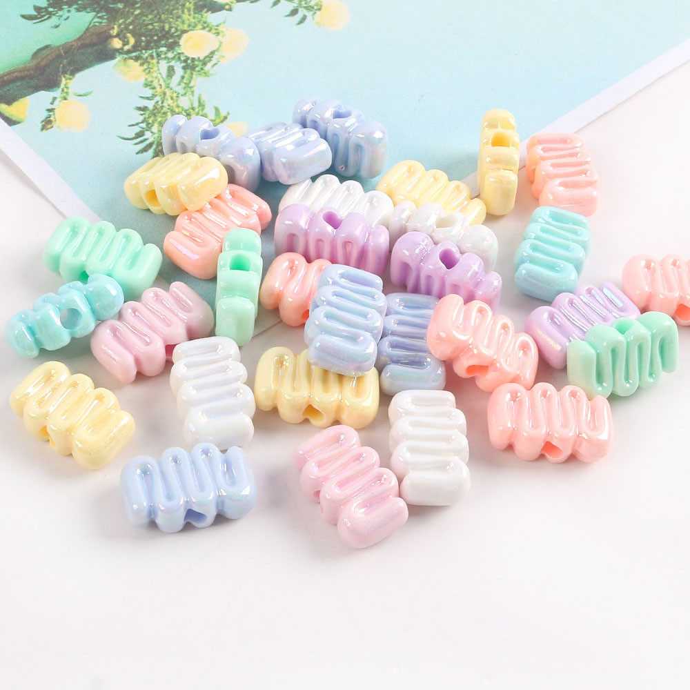 10pcs AB Mixcolor อะคริลิคคุกกี้ลูกปัดหลวม Spacer ลูกปัดสําหรับเครื่องประดับทํา Diy สร้อยข้อมือสร้อยคอโทรศัพท์ Chain Decor Craft - รูปที่ 4