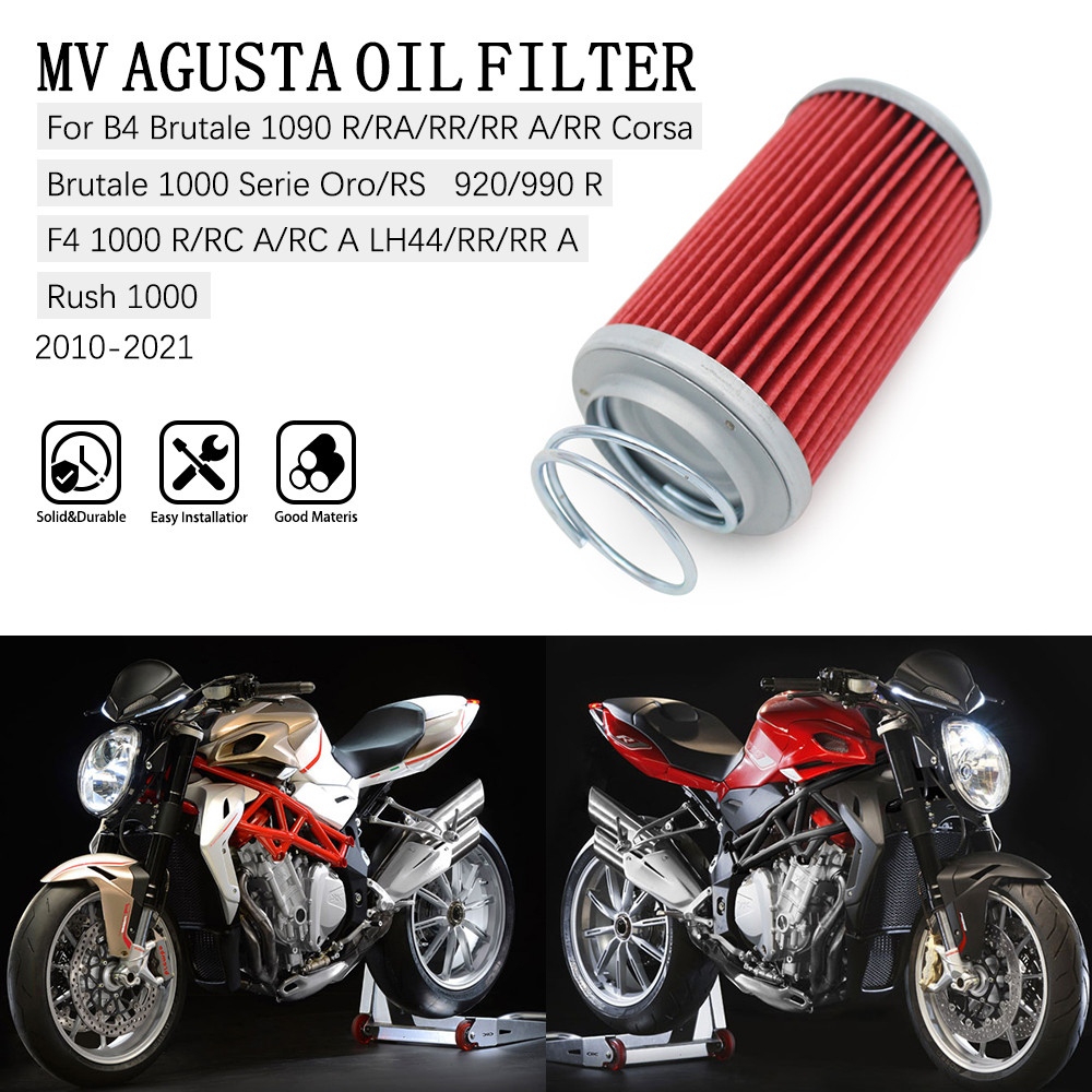 กรองน้ํามันรถจักรยานยนต์สําหรับ MV Agusta F4 1000 1000R RC 1000RS B4 RR RC Rush 1000 Brutale 990R 20