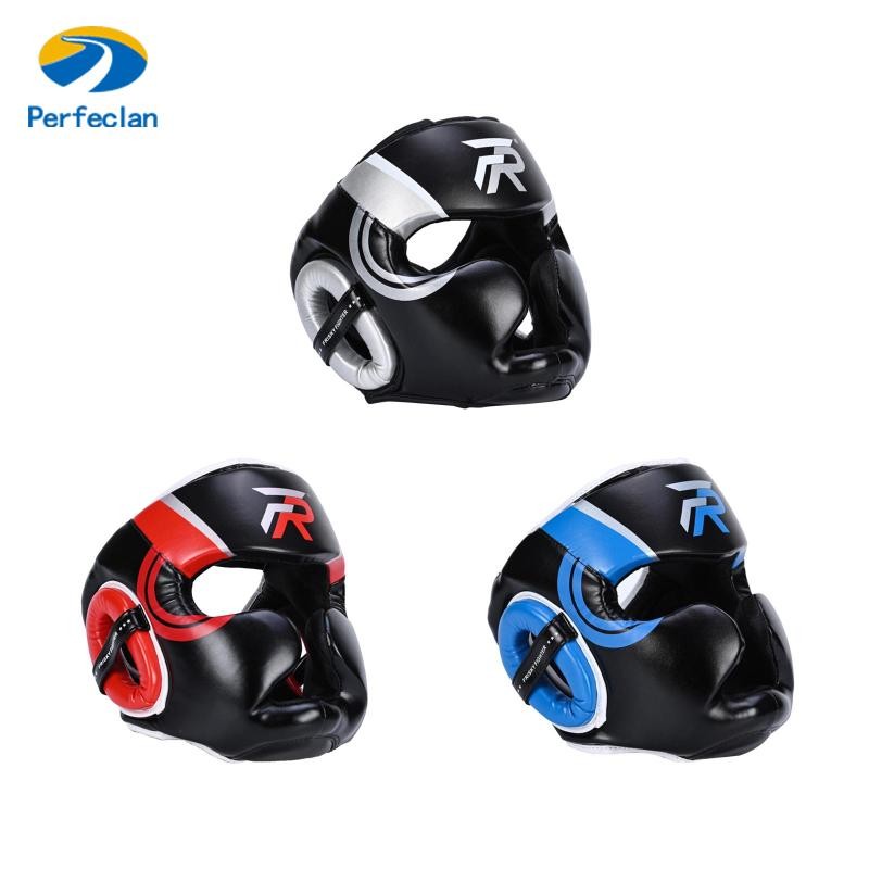 Perfeclan Boxing Headgear การป้องกันแบบหนาสําหรับการฝึกคิกบ็อกซิ่ง Sanda