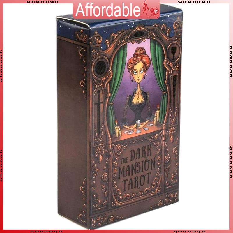 Ah The Dark Mansion ไพ่ทาโรต์คลาสสิก Divining Play Card Deck เกมสําหรับเพื่อน Gathering Interactive ของเล่นสําหรับบาร์