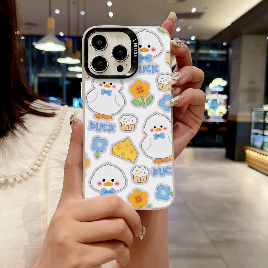 So Cool Cheese Duck Hologram Printing case iphone 7 8 plus x xs xr max 11 12 13 14 15 pro (5)