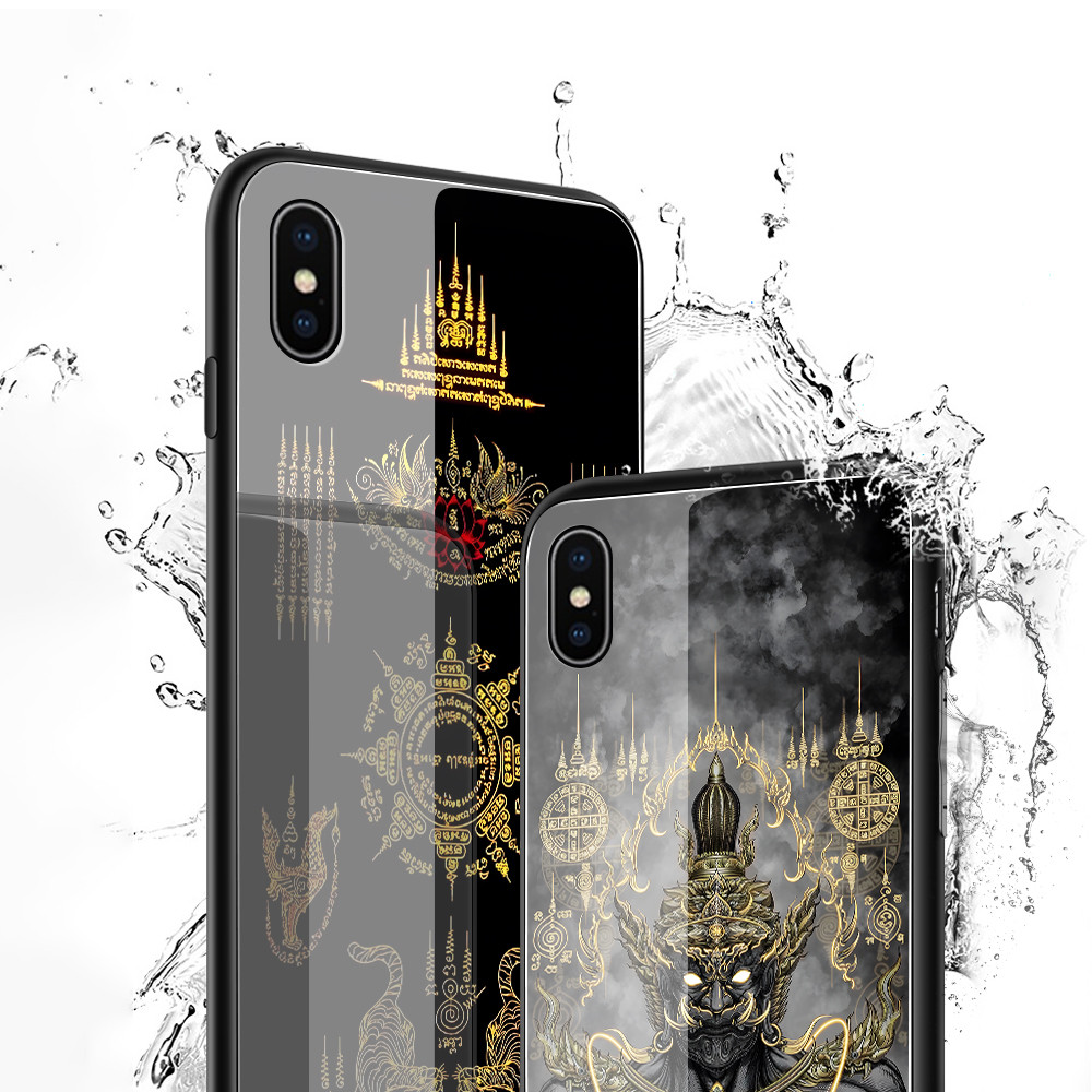เคส For เคสแข็ง Huawei Y9 P30 P20 Honor X6B X7B X9B Pro Prime 2019 4G 5G เคสหัวเว่ย เคสโทรศัพท์ Case Glass BLK - รูปที่ 6