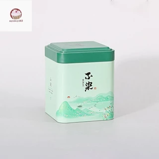 Myoloy Square Tinplate กล่องเก็บปิดผนึกชาแคดดี้ขวดกาแฟขนาดเล็กใบชาคอนเทนเนอร์กระป๋องเครื่องเทศขนาดเล็กกล่องเก็บ TH