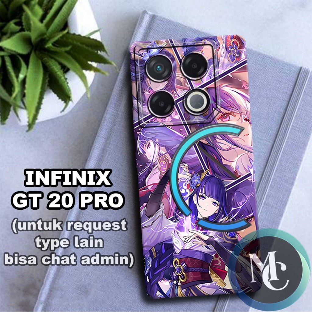 CC15/ ยืดหยุ่นยาง softcase สําหรับ INFINIX GT 20 PRO/ genshin impact ตัวอักษร Motif/ INFINIX GT 20 P
