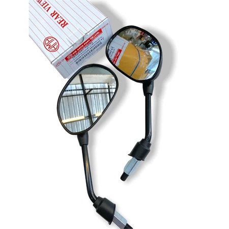 กระจกมองหลัง Dream Exces(1999)/Wave125R/S เวฟๅ100,125,110-I (ขาดำ) (1010-047-10ZBL)