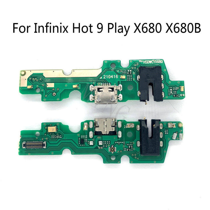MD0Z & สําหรับ Infinix Hot 9 Play X680 X680B USB Charge Dock ชาร์จพอร์ตบอร์ดพร้อมไมโครโฟนอะไหล่ &
